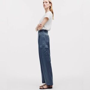 NWT Madewell High-Rise Satin Cargo Trousers size 4